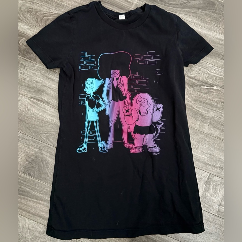 Steven Universe T-Shirt Woman’s XXS XS Small 100% Cotton Pearl Garnet Amethyst